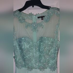 Light blue/green prom dress size 0